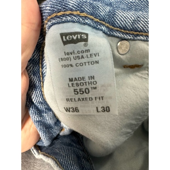 Levi's Men Jeans 36X30 Relaxed Fit Med Wash - Picture 4 of 5